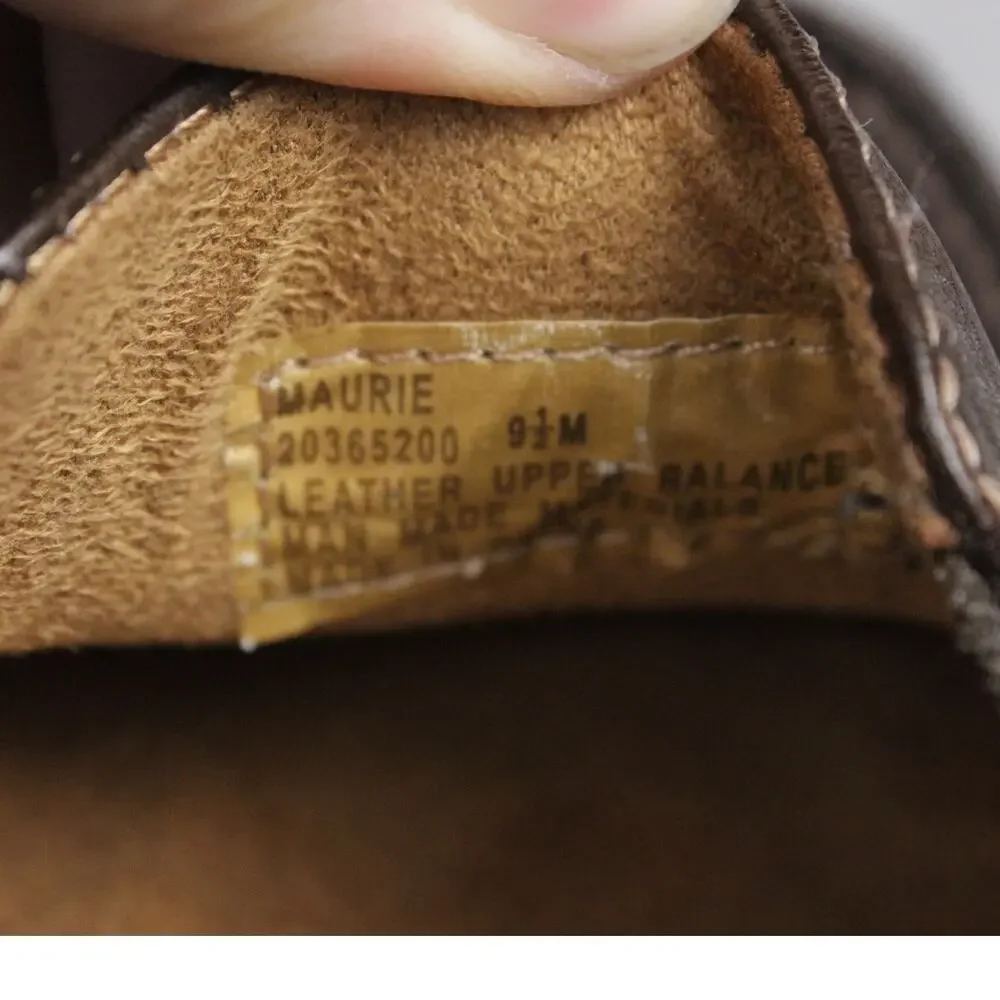 Naturalizer Slip On Heels Womens 9.5M Brown Leather Maurie Style Chunky Heel‎